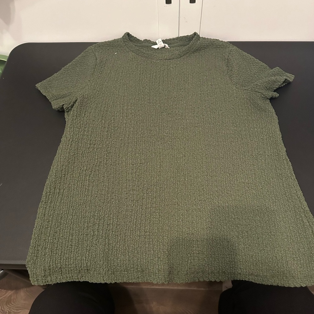 Green Short Sleeve Top